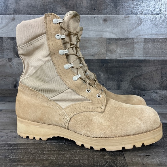 Altama Desert Tan Military Combat Boots Vibram Boots PJ 07-07 5200 - Picture 2 of 11